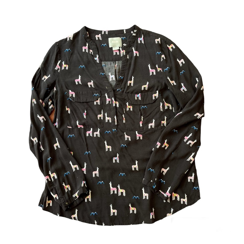 MAEVE ANTHROPOLOGIE Llama Shirt